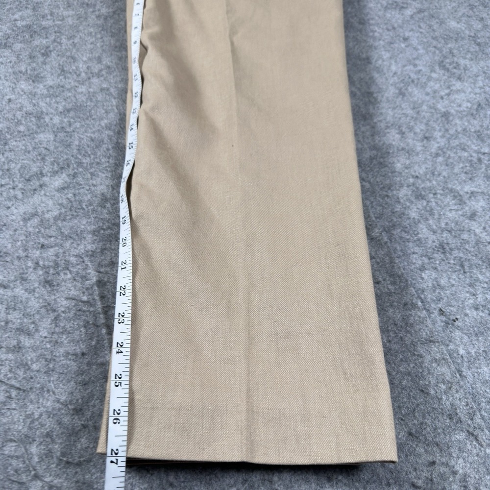 J. Crew Kallie Pant Khaki Linen Blend Pants Lined Size 12 New With Tags - Picture 11 of 11